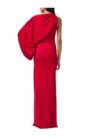 One shoulder maxi dress scarlet THE ANDAMANE | T190123ATJP073SCARLET